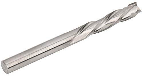 Schneid-Schaftfräser, 3-schneidiger Schaftfräser, Schaftfräser-Werkzeugfräser für Aluminium-Metallbearbeitungs-Werkzeughaltersysteme, 5 X 5 X 22 X 55 Mm, Silber