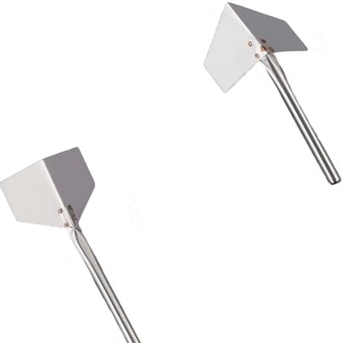 YuWangg 2 piècesgrattoir, Acier INOX Cloison Sèche Angle Façonnage Instrument,spatule Enduit,Outils en Acier Inoxydable faciles à Utiliser, adaptés à la décoration et à l'embellissement des Coins