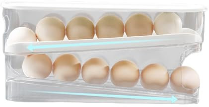 Organizzatore Di Frigo Impilabile,Frigoriferi Portauova Portatili,Organizzatori Di Frigo Facili Da Pulire,Dispenser Per Uova In Frigorifero,Supporto Per Dispenser Per Uova Per Conservare LA CUuCINA