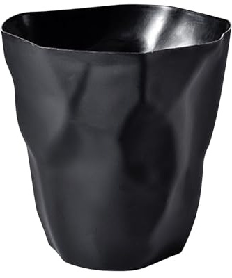LOVIVER Papierkorb, Mülleimer ohne Deckel, nordischer Müllbehälter, Mülltonne für Wäsche, Wohnzimmer, Badezimmer, unter dem Schreibtisch zu Hause, Schwarz