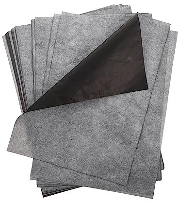 VILLFUL 100blätter Kohlepapier Transferpapier Schwarz Graphit Zeichenpapier Transparentpapier Für Kunst Bastelprojekte Diy Muster Übertragung