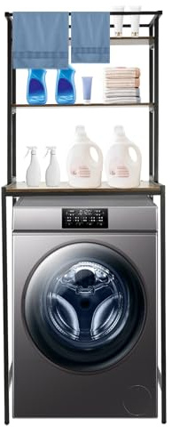 JDBDU Estantería para Lavadora, Armario Que Ahorra Espacio, Estante de 3 Niveles para Baño, Almacenamiento Multifuncional para Lavandería