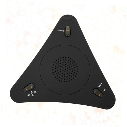 Toyvian USB Omnidirectional Microphone Built-in Dsp with Echo Reduction Black Sound for Group Meetings, Voice Chat and Laptop Use
