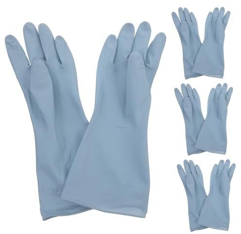DECHOUS 4paare Spülhandschuhe Für Küche Wiederverwendbar Zum Geschirrspülen Mit Rutschfestem Design Für Lebensmittelzubereitung Und Gartenarbeit Langlebig Und Komfortabel