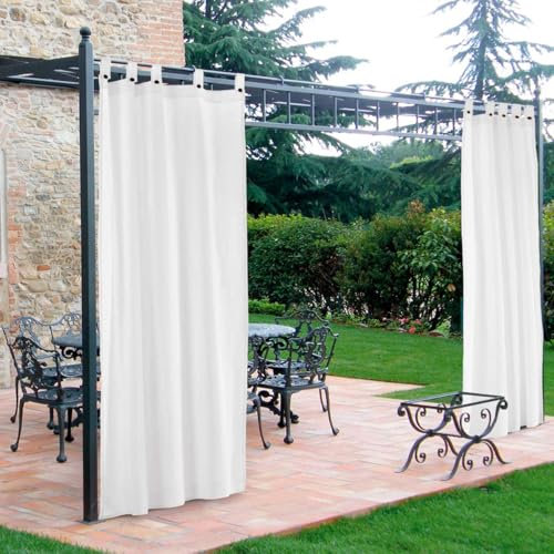Morbidissimi – Tenda Gazebo Idrorepellente e Resistente, Tenda da Esterno 200x240 cm Per Gazebo, Dotata di Passanti Con Chiusura A Bottone, 100% Made in Italy - Bianco