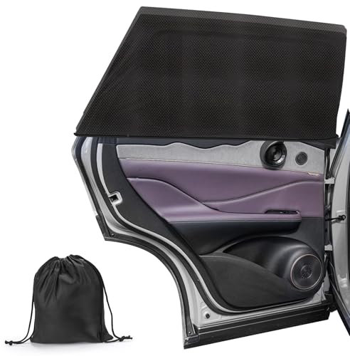 2 Piezas Accesorios Coche, Parasol Coche Bebe, con Bolsa de Almacenamiento, Parasol Ventanas Traseras Coche, Adecuado para Mayoría Modelos