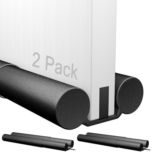 2 Pack Upgrade Door Draft Stopper 30-36 inch,Door Stoppers for Bottom of Door,Under Door Noise Stopper,Door Noise Blocker,Door Draft Blocker