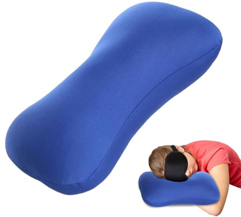 Oreiller Cervical - Traversin En Tube De Microbilles Soutien Du Cou | Oreiller Cervical En Microbilles À Tube Rond | Mini Cylindrique Coussin De Dos Pour Dormir Le Bureau Voiture Voyage Yoga