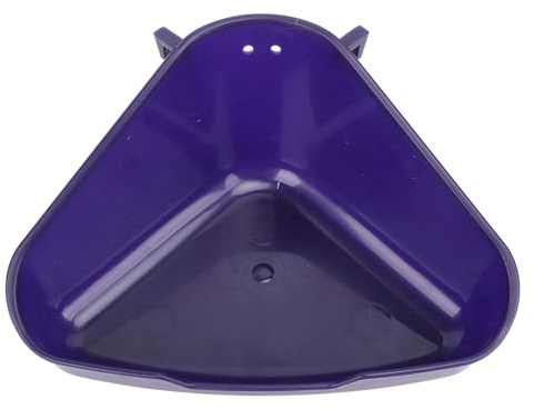 Smandy Corner Potty Sandbox, Plastic Wall Mounted Loo for Small Animals, Anti Splashing Hamster Ferret Guinea Pig Toilet Container (S)