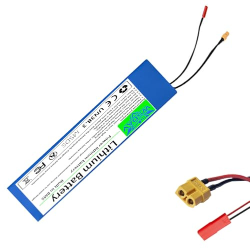 WSDAV Batería para Patinete eléctrico Plegable 36V 6Ah (7,8Ah), Recargable de Iones de Litio, con Placa de protección BMS integrada para Kit de Motor de Coche de Equilibrio 280,8W.,36v 6ah