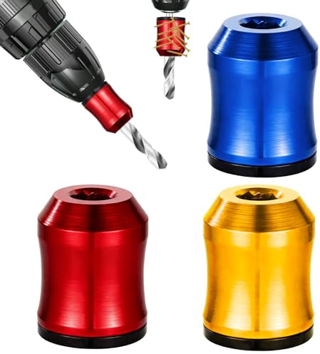 3pz Anello Magnetico Cacciavite, Universali Anello Magnetico con Testa Cacciavite con Design Antiscivolo per Punte da Trapano Utensili Elettrici Riparazioni Domestiche Lavori Meccanici