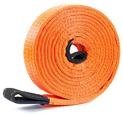 MRVAKDYDI Hochleistungs-Pannenhilfe, Abschleppseil mit 2 D-Ringschäkeln Orange 5T-18T 3m-5m(6T-3m)