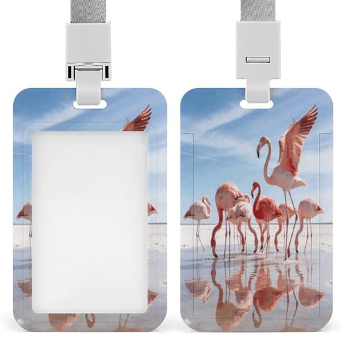 Salt Marsh Fireball Porta badge impermeabile verticale nome badge ID porta carte d'identità custodia per carte di credito protettore nome tag titolare manica per insegnante infermiera medico regalo
