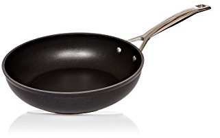 LE CREUSET Toughened Non-Stick Frying Pan with Lid, Cast Aluminium, Black, 26 cm
