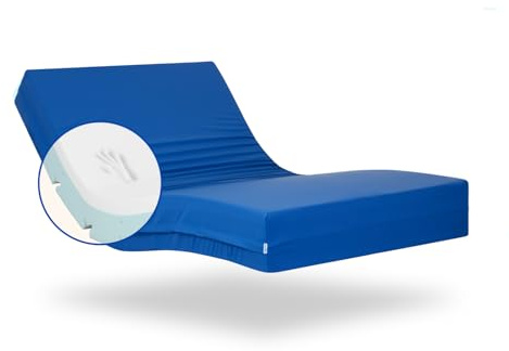 Geriafy – Materasso Memory Foam Professional V3, 15 cm di spessore | Fodera Impermeabile e Traspirante | Adatto per Letto Elettrico (80x190 cm)