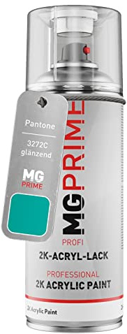 MG PRIME Pantone 3272C Green lucido Bomboletta a spruzzo con acrilico 2K 400 ml ad asciugatura rapida