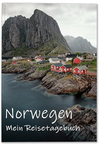 Calmondo Reisetagebuch Norwegen zum Selberschreiben | Tagebuch mit viel Abwechslung, spannenden Aufgaben, tollen Fotos uvm. | gestalte deinen individuellen Reiseführer für Skandinavien