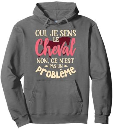 Cheval Shirt Fille Femme Chevaux Cadeau Cavalier Equitation Sweat à Capuche