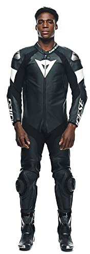 Dainese Tosa Tuta in pelle da moto traforata One Pece Nero/Bianco 48
