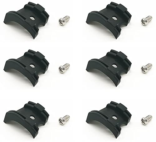 6 Pcs Shifter Cable Holder Clip Road Bike Anti Friction Bottom Bracket Tube Housing Routing Guide Slot Clip with Screws for Front Rear Shifter Brake Guiding Road Bike