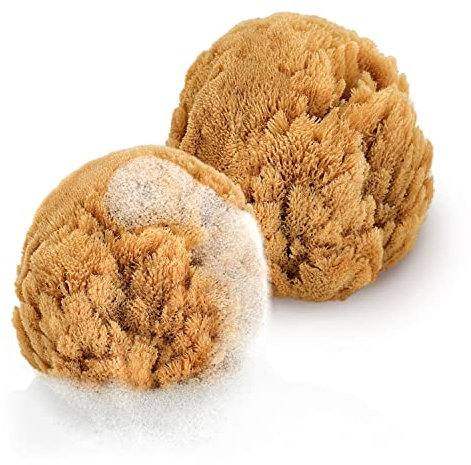 tom&pat Babyschwamm – 100% Naturschwamm aus dem Mittelmeer für Neugeborene, Dermatest: Sehr gut, Baby Schwamm direkt aus Griechenland, Baby Waschschwamm in Premiumqualität (2 x 7-10 cm)