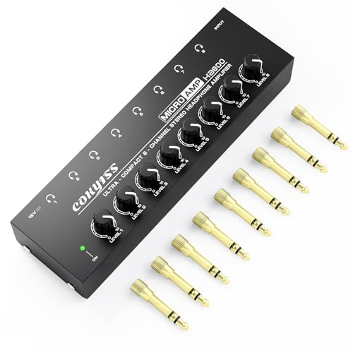 MICROAMP HA800 Amplificateur de casque stéréo 8 canaux ultra-compact