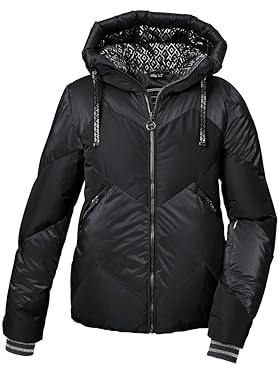 Killtec Damen Ksw 100 Wmn Ski Qltd Jckt Skijacke/Funktionsjacke in Daunenoptik mit abzippbarem Schneefang