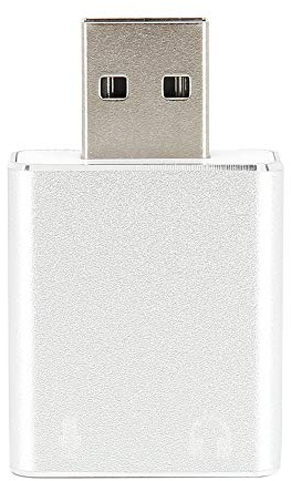 Beufee USB-Audio-Adapter, Externer USB-Stereo-Sound-Adapter, USB-Soundkarte, 7.1-Kanal-Laufwerk, Kostenloser Audio-Schnittstellen-Soundkarten-Adapter Für Notebook