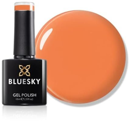 Bluesky Gel Nail Polish 10ml, Tropical Mango - SS2415, Orange Nail Polish for 21 Day Manicure, Professional, Salon & Home Use, Requires Curing Under LED UV Nail Lamp