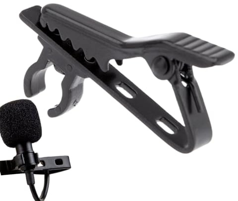 Lavalier Microphone avec clip sans fil, 10 petites pinces de microphone pour chemise, clip de microphone à rabat en métal, accessoires de microphone Lav
