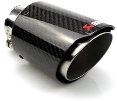 Sortie Echappement Voiture Silencieux Fibre de Carbone Embout Echappement 63mm 89mm Acier Inoxydable SUS304 Tuyau Universel Sans Soudure Tuning Auto