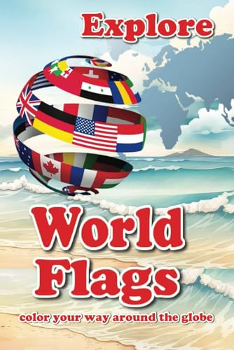 World Flags: Explore the flags of the world with this educational and fun travel size coloring book.