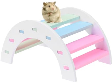 Rainbow Bridge Toy for Hamsters and Gerbils, Board Climbing Play