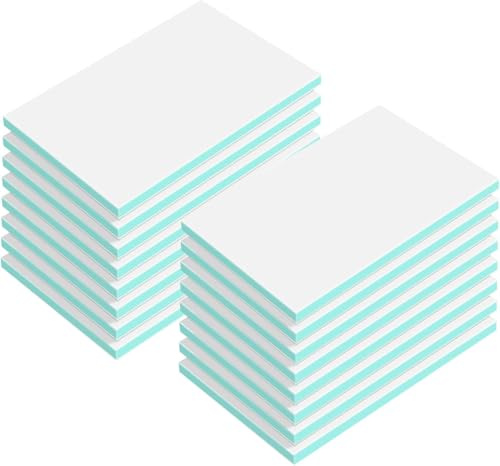 20 Stück 10x15 cm Gummi Schnitzblöcke,Linolschnitt-Stempel-Set | für Anfänger und professionelle Bastelprojekte, weiche Gummistempel (Grün+Weiß)