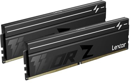 Lexar Thor Z Series OC DDR5 RAM DDR5 32Go Kit (2x16Go) 6000 MHz CL36, DRAM UDIMM 288-Pin PC Mémoire RAM de Bureau, Mémoire Ordinateur DDR5 pour Intel XMP 3.0/AMD Expo, pour AI, Gaming, 1.4V