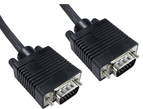 World of Data® 10m câble NOIR de qualité professionnelle SVGA - Vidéo - triple blindage - DB15 - Moniteur - Mâle / Mâle - Lead