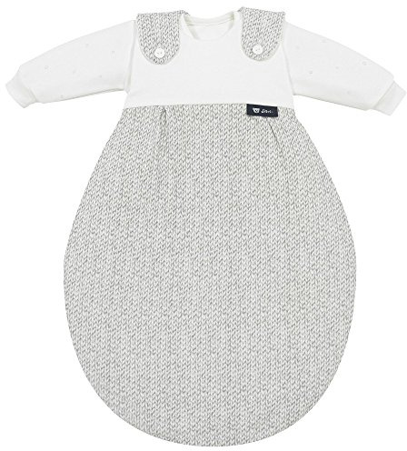 Alvi Baby-Mäxchen 3tlg. Super Soft Strick silber 677-9, Größe:80/86