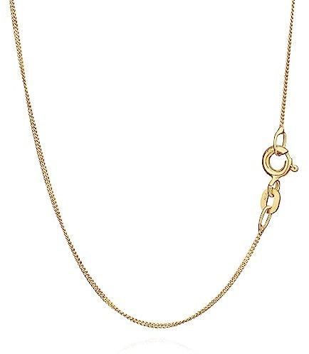 NKlaus 42cm Panzerkette 585 Gelbgold 14 Karat elegante Halskette filigrante Breite 0,8mm Collier 1,1g federleicht 8838