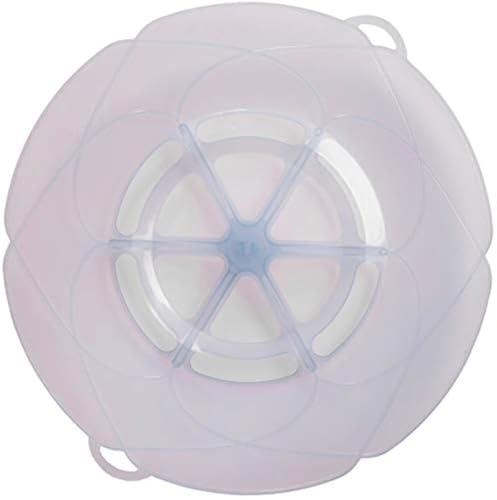 Kochblume - das Original vom Erfinder Armin Harecker XL 33 cm eisblau | Überkochschutz für Topfgrößen von Ø 20 bis 28 cm | Set mit Microfasertuch!