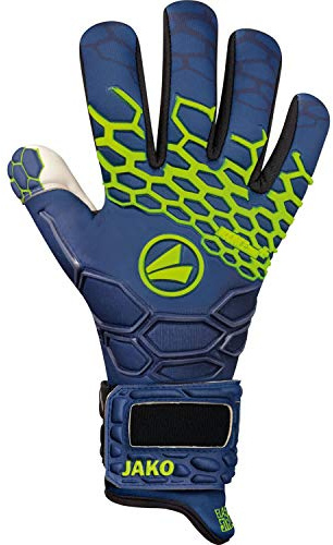 Jako Prestige GIGA Negativ Cut torwart-handskar, navy/lemon, 12