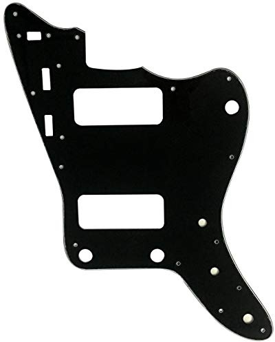 Passend für Japan Jazzmaster mit P90 Pickups Style Gitarre Pickguard (3-lagig, schwarz)