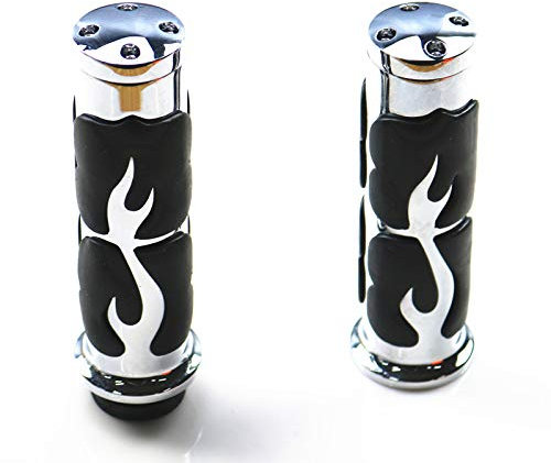 Motorrad-Handgriff mit Chromrahmen, 25 mm, für Harley Sportster Dyna 883 1200, Honda, Kawasaki, Suzuki, Marauder, Boulevard, Volcia, Intruder, Yamaha, Royal V Star Cruiser