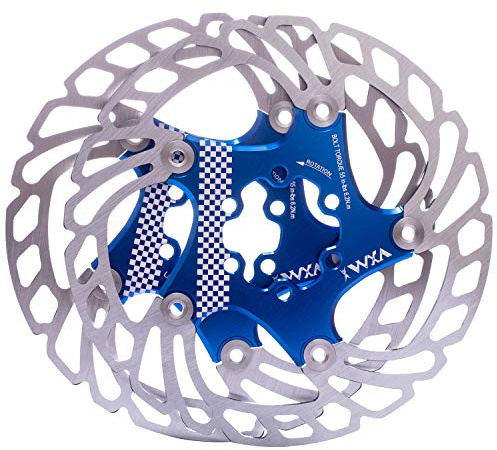 YBEKI Premium Floating Bike Disc Brake Rotor (140/160/180/203mm) - CNC Machined Stainless Steel & Aircraft Aluminum - Enhanced Heat Dissipation for MTB/Road/BMX Bikes - with 12-Bolt Kit