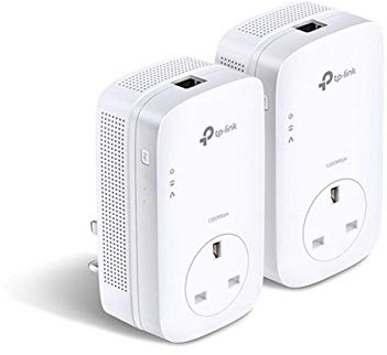 TP LINK AV1300 GIGABIT PASSTHROUGH HIGH SPEED POWERLINE STARTER TL-PA8010P KIT