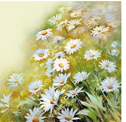 20 kleine Cocktail-Servietten Blumen strahlen in der Sonne | gestreift | Muster | neutral | zeitlos | G?ste | Tischdeko | Dekoration | Fest | Feier | basteln | Decoupage | Serviettentechnik 25x25cm