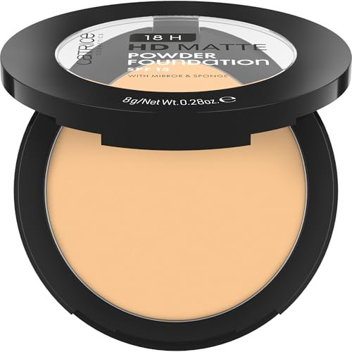 Catrice Cosmetics 18H Hd Matte Fondotinta in Polvere, Lunga Durata, Opacizzante, Coprenza, Opaca, 8 g