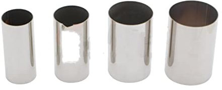 ANTWAX Auspuffblende Länge 100 MM Universal 304 Edelstahl Rohr Gerade Schweißmaterialien Mehrere Größen Auto Auspuffrohr Einlass Endrohr (Größe : 51MM)