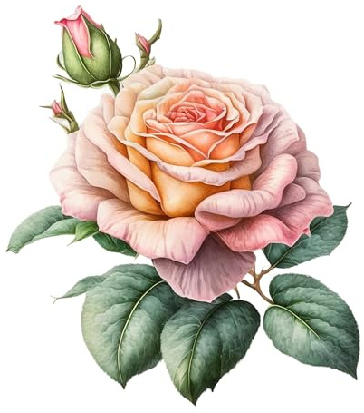 GRAZDesign Wandtattoo Blumen Rose Wandaufkleber Wanddeko für Schlafzimmer Wohnzimmer Sofa Hintergrund - 64x57cm