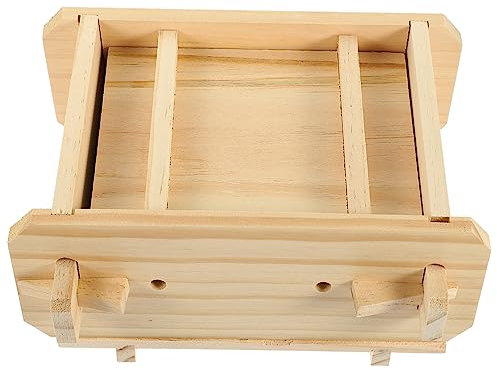 PRETYZOOM Tofu Press Mold Box Wooden Homemade Tofu Maker Easy to Clean Soy Curd Making Tool for Kitchen Home