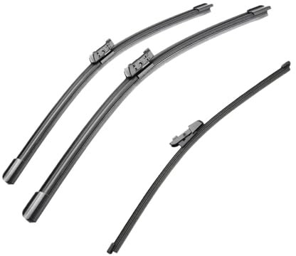 Ersatzwischer Für Autos Für VW Für Tiguan MK2 2017-2020 Vorne Hinten Wischer Klingen Auto Zubehör Auto Wischer Klinge Fenster Reiniger Auto-Wischerblatt-Set